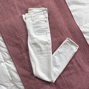 Madewell Women's White White Skinny Jeans Size 24 Tall